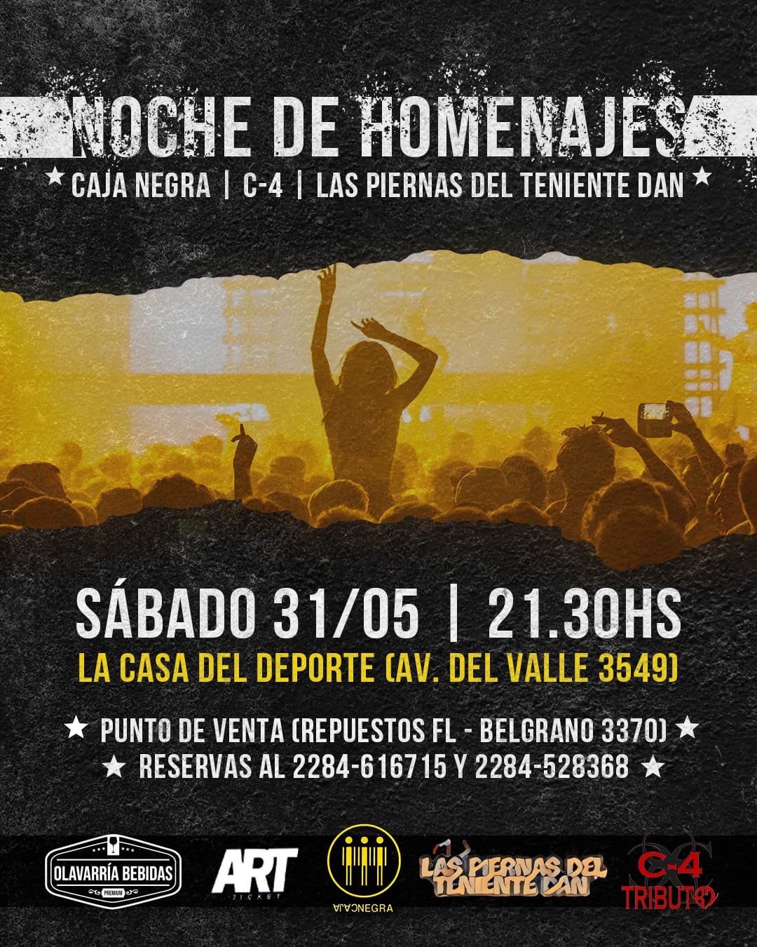 NOCHE DE HOMENAJES - CAJA NEGRA - C4 - LAS PIERNAS DEL TENIENTE DAN