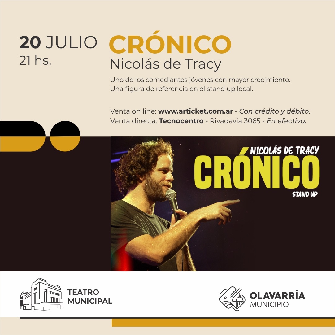 NICOLAS DE TRACY - CRONICO EN OLAVARRIA