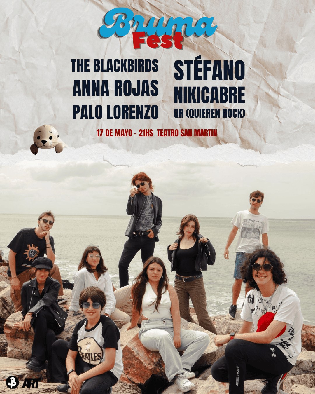 BRUMAFEST - THE BLACKBIRDS - STEFANO - ANNA ROJAS - NIKICABRE - PALO LORENZO - QR