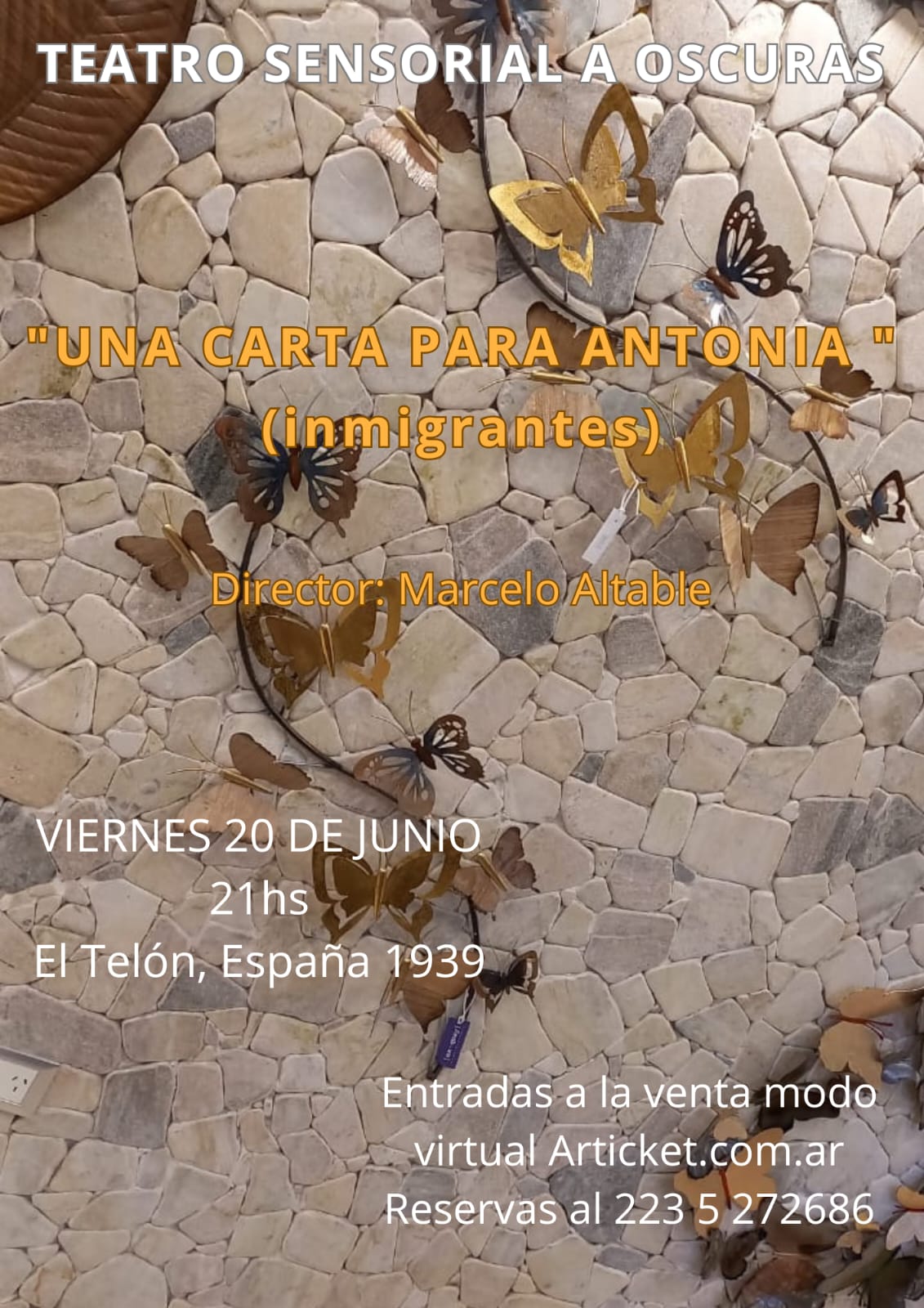 UNA CARTA PARA ANTONIA - TEATRO SENSORIAL A OSCURAS EN MAR DEL PLATA