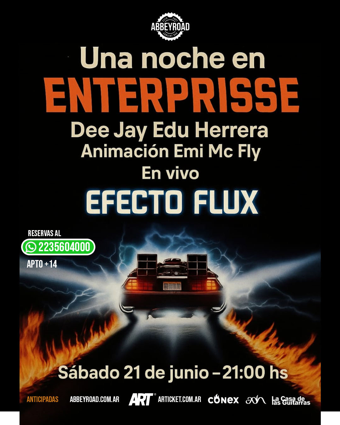 UNA NOCHE EN ENTERPRISSE -  DJ EDU HERRERA - SHOW EN VIVO EFECTO FLUX