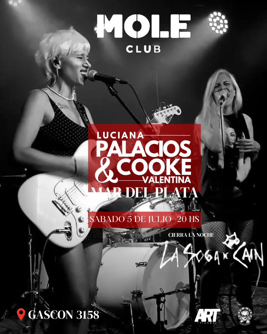 LUCIANA PALACIOS Y VALENTINA COOKE EN MOLE