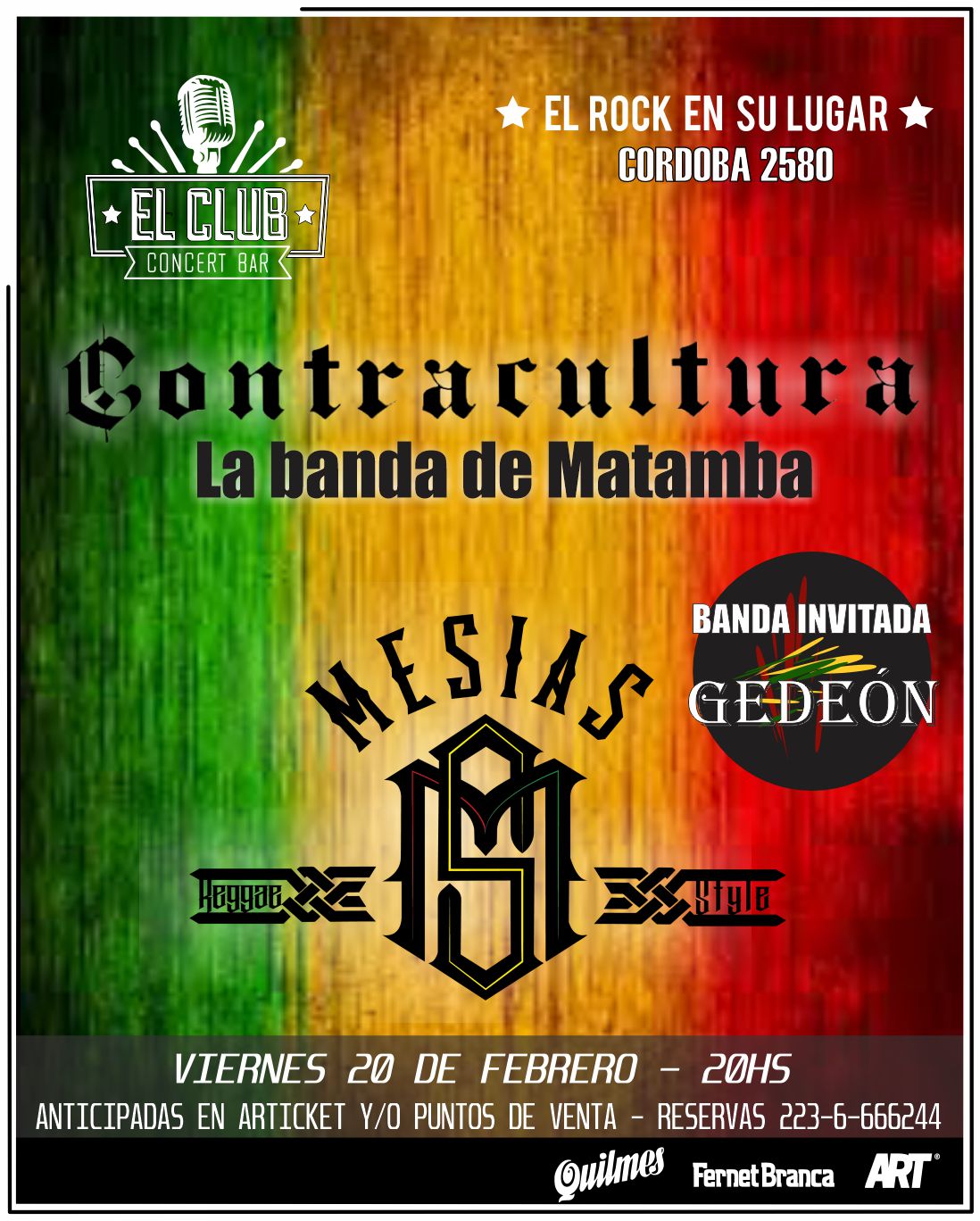 CONTRACULTURA Y MESIAS EN EL CLUB CONCERT BAR