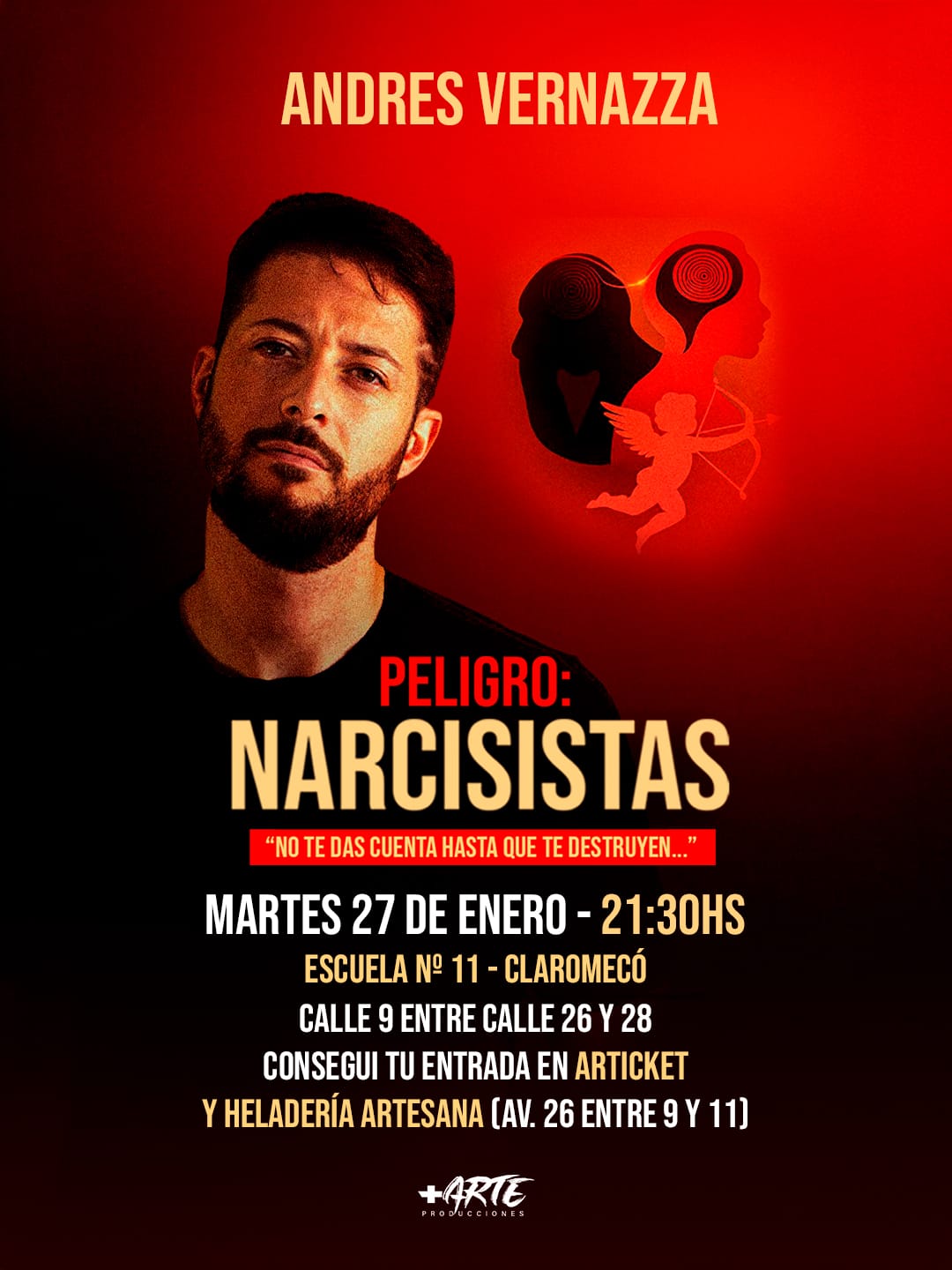 ANDRES VERNAZZA - PELIGRO NARCISISTAS EN CLAROMECO
