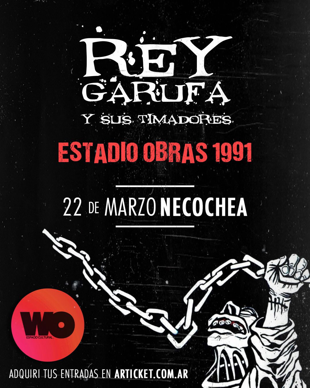 REY GARUFA - ESTADIO OBRAS 1991 EN WO