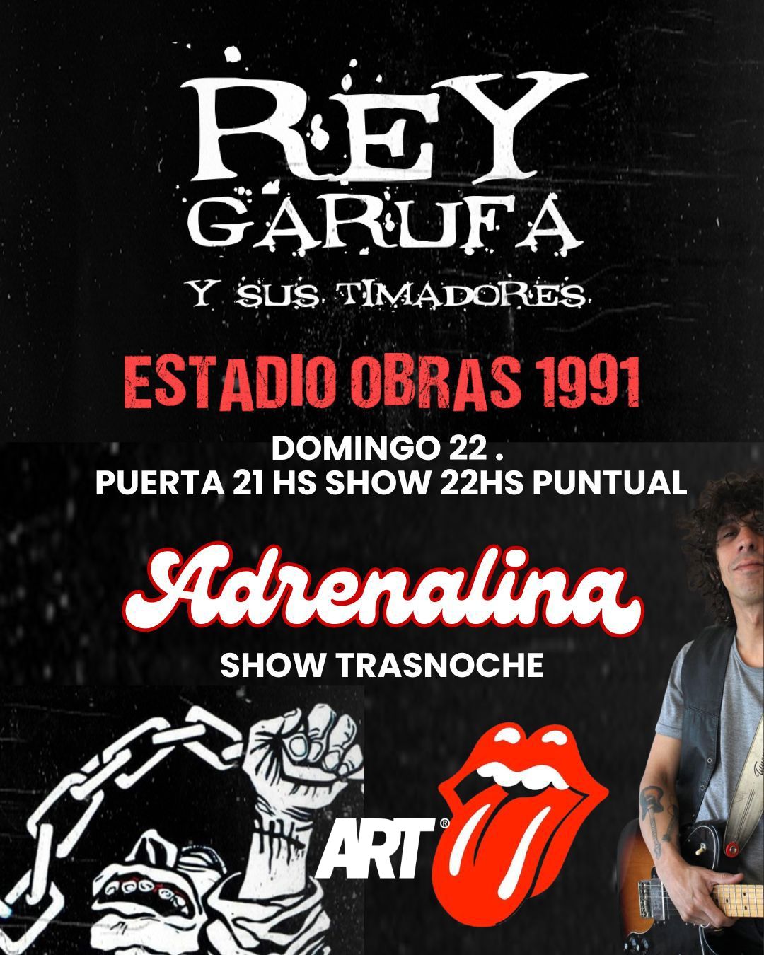 REY GARUFA - ESTADIO OBRAS 1991 EN WO
