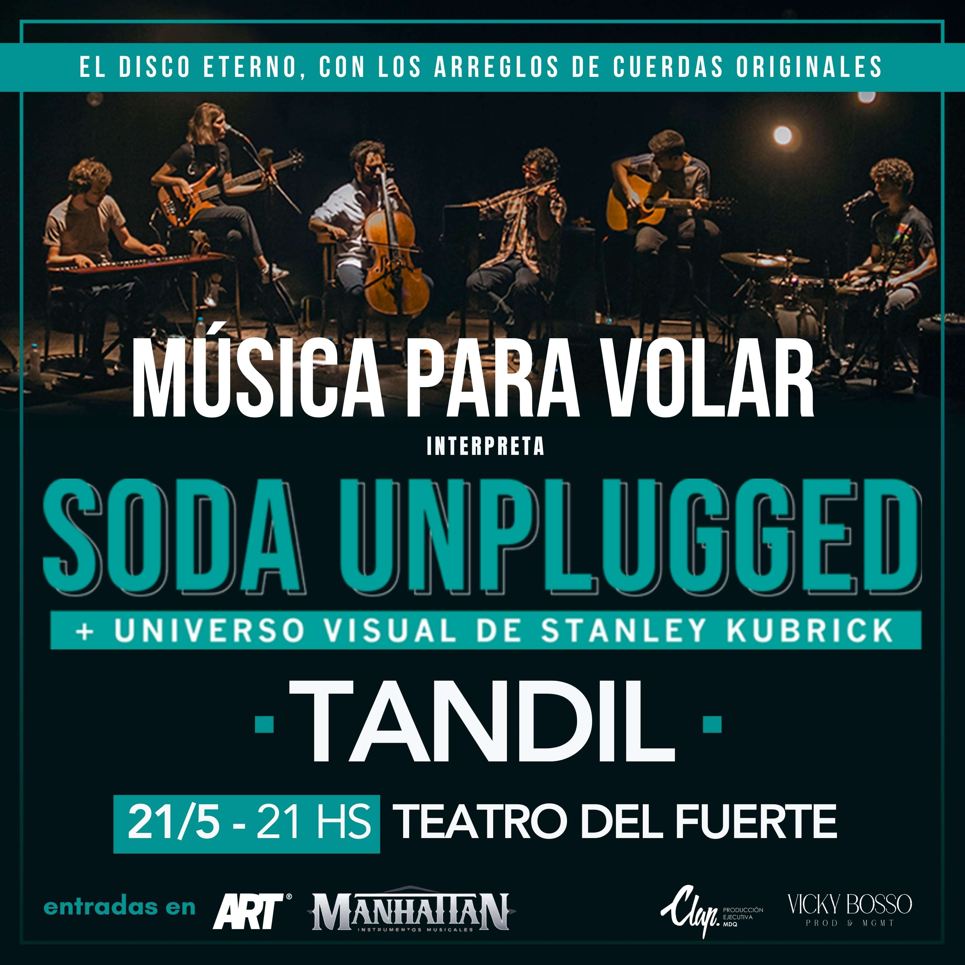 MUSICA PARA VOLAR - SODA UNPLUGGED EN TANDIL