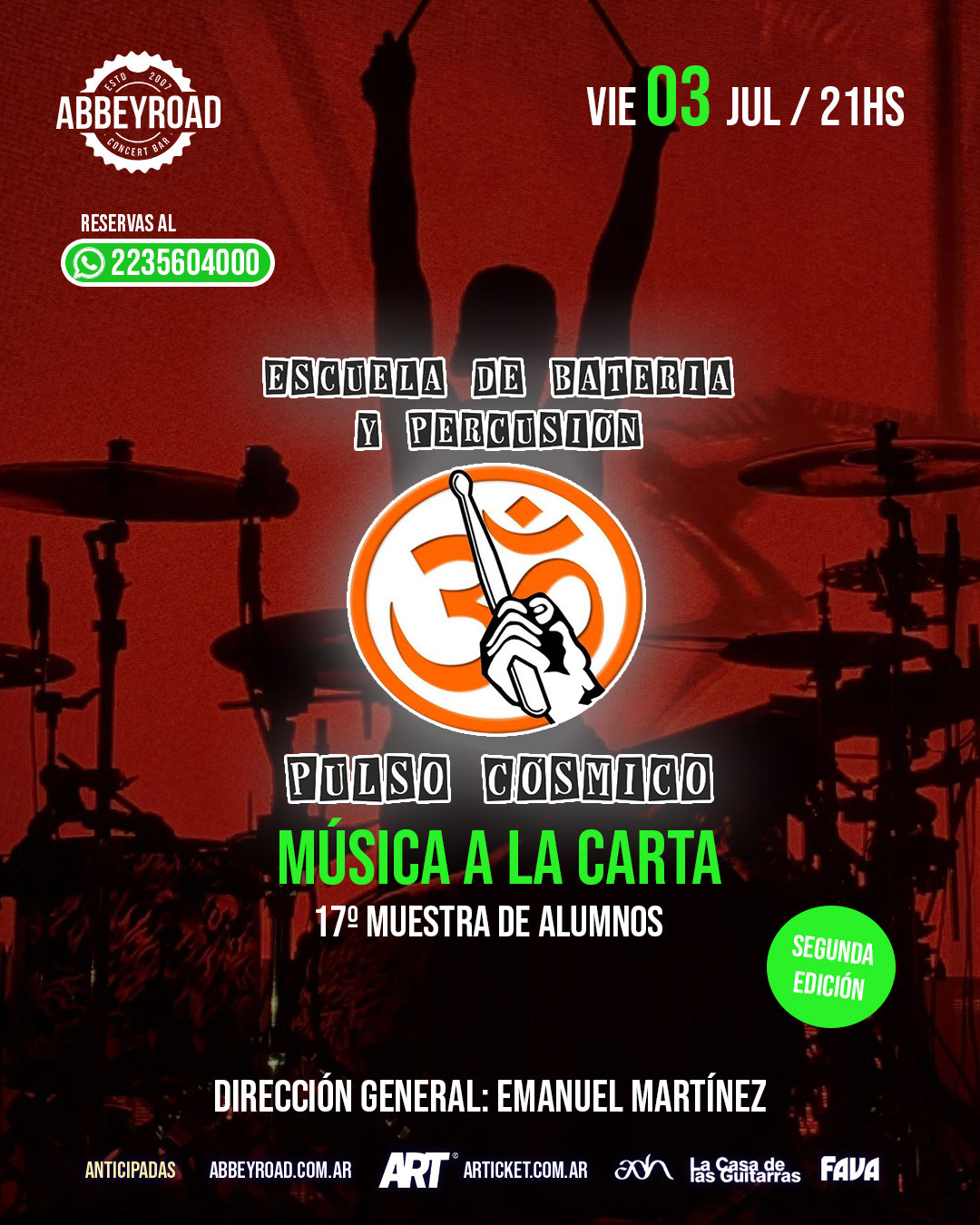 PULSO COSMICO A LA CARTA EN ABBEY ROAD