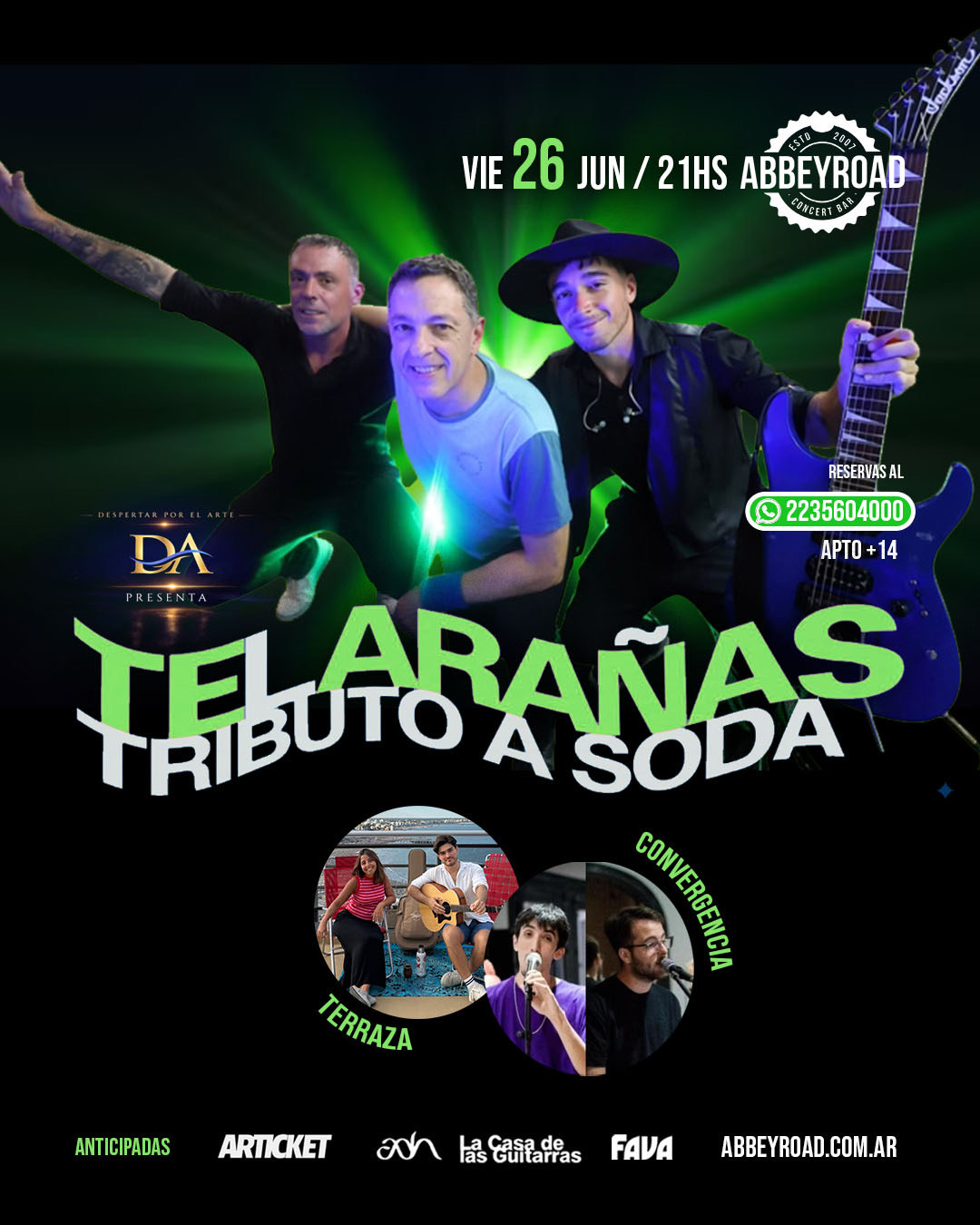 TELARAÑAS - TRIBUTO A SODA EN ABBEY ROAD