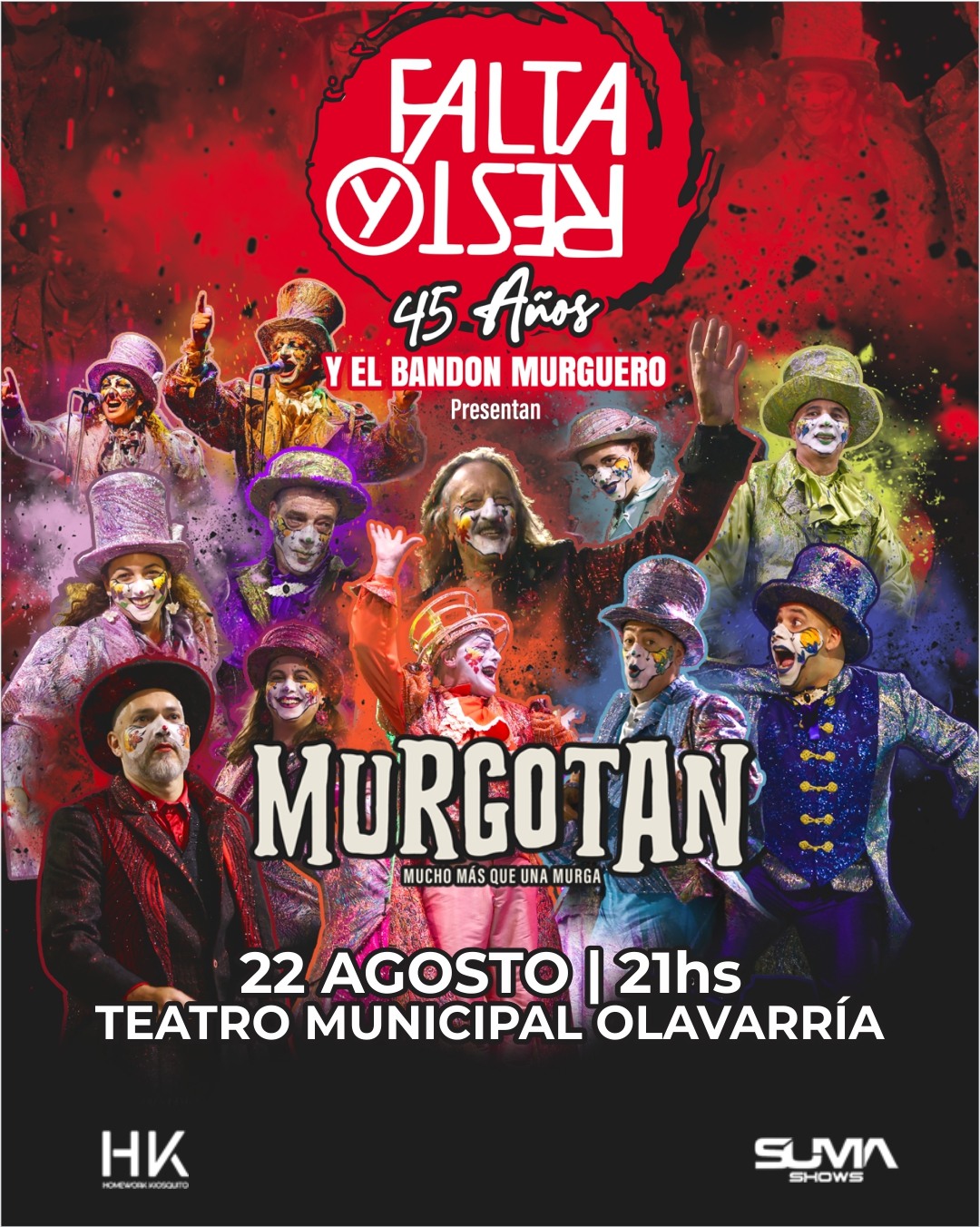 FALTA Y RESTO 45 AÑOS Y EL BANDON MURGUERO - MURGOTAN
