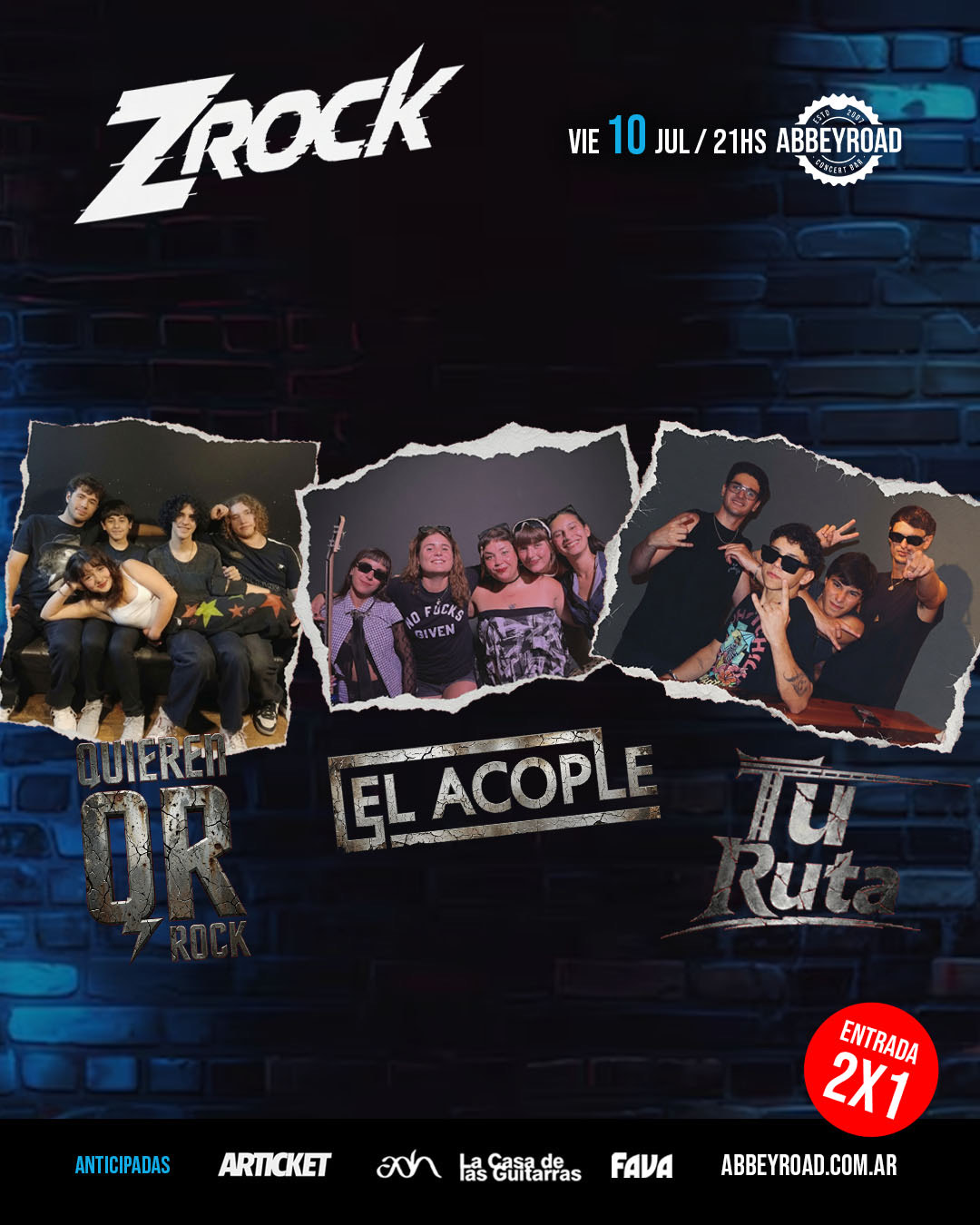 ZROCK - QUIEREN ROCK - EL ACOPLE - TU RUTA