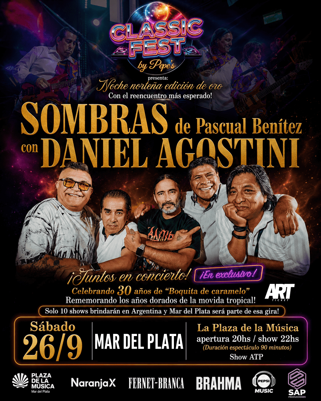 SOMBRAS DE PASCUAL BENITEZ CON DANIEL AGOSTINI EN MAR DEL PLATA