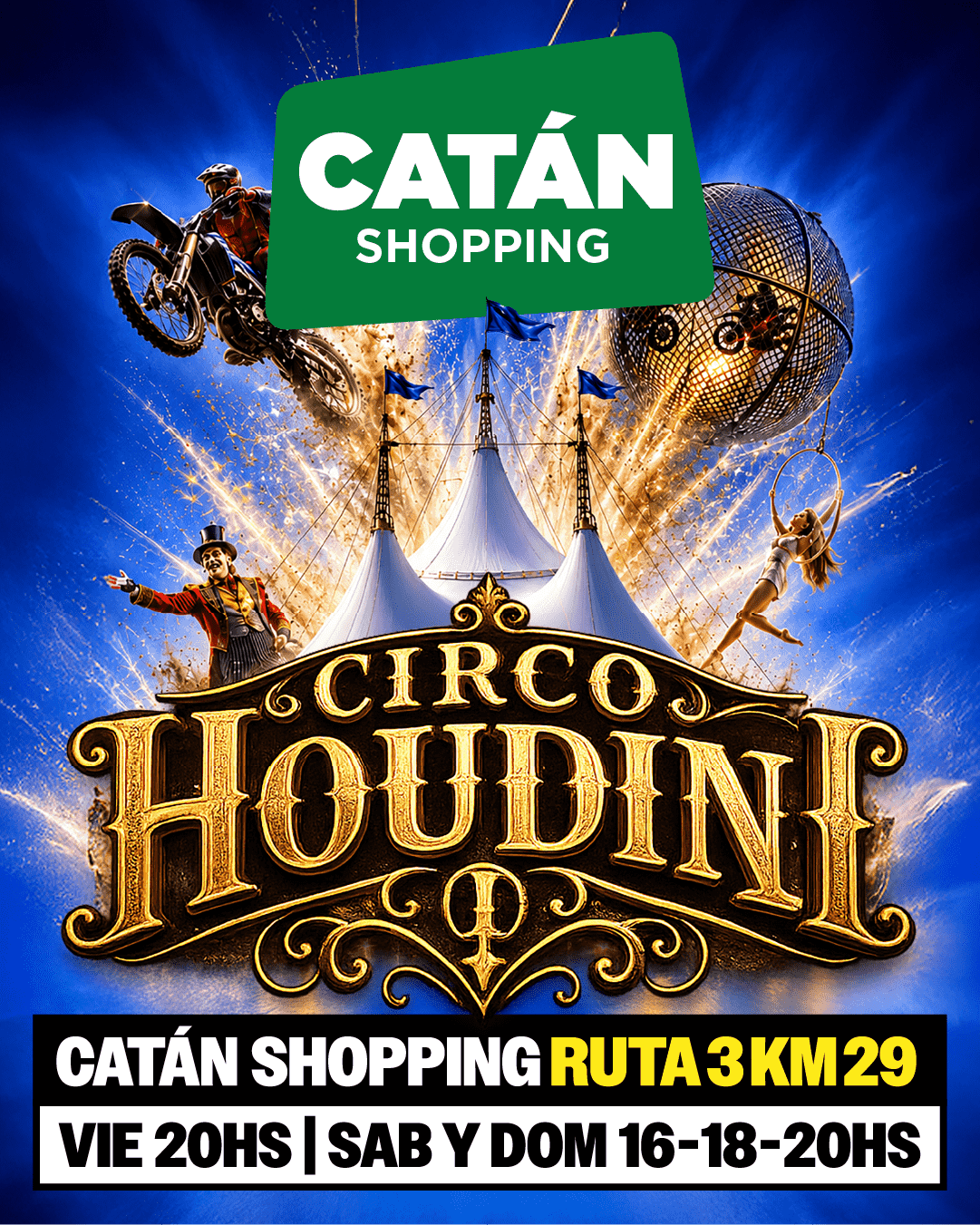 CIRCO HOUDINI EN GONZALEZ CATAN 2026