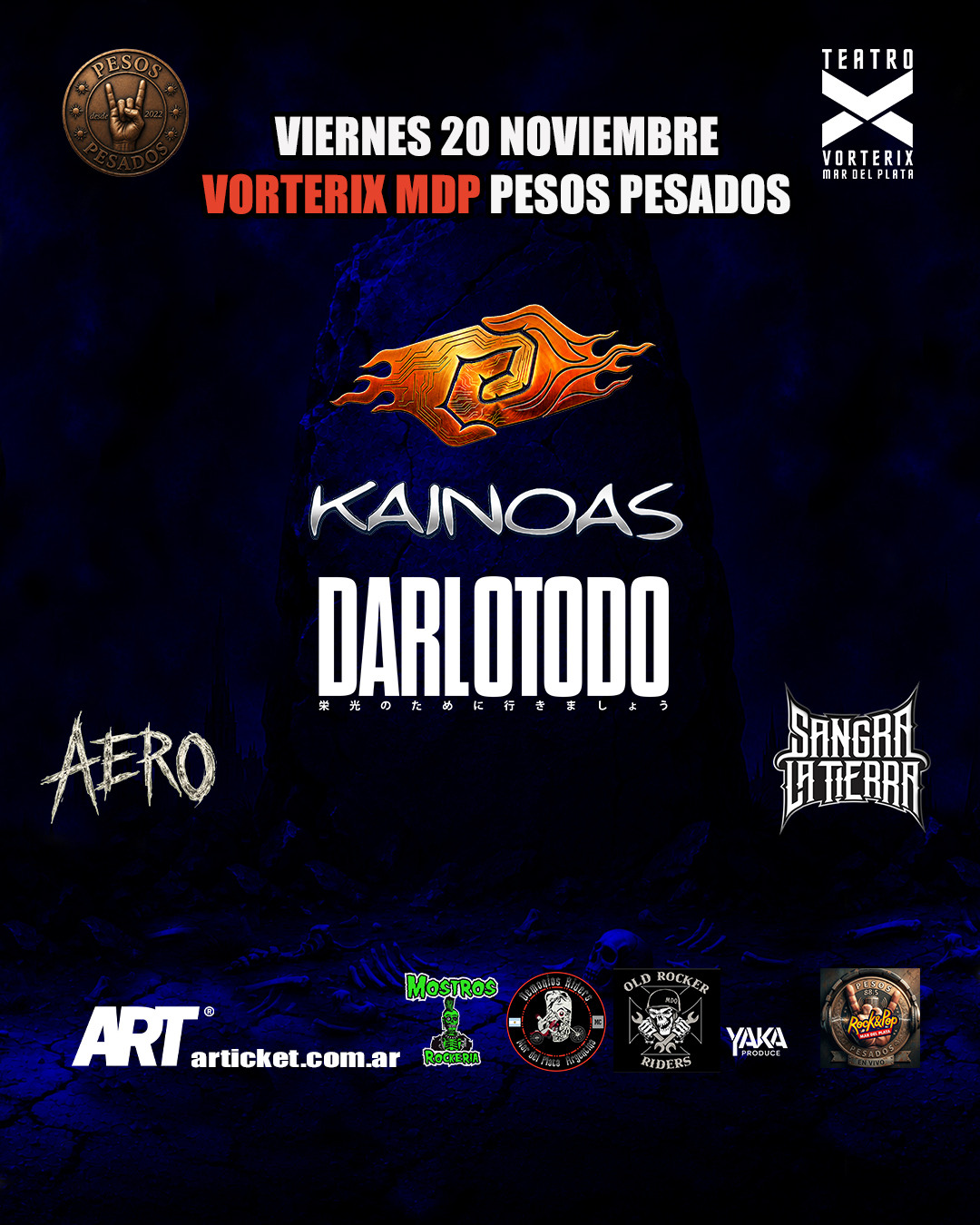PESOS PESADOS - KAINOAS - DARLOTODO - AERO - SANGRE LA TIERRA