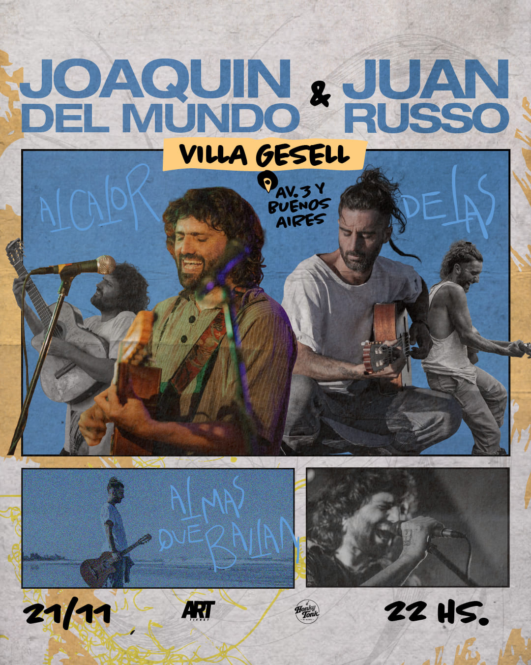 JOAQUIN DEL MUNDO Y JUAN RUSSO EN VILLA GESELL